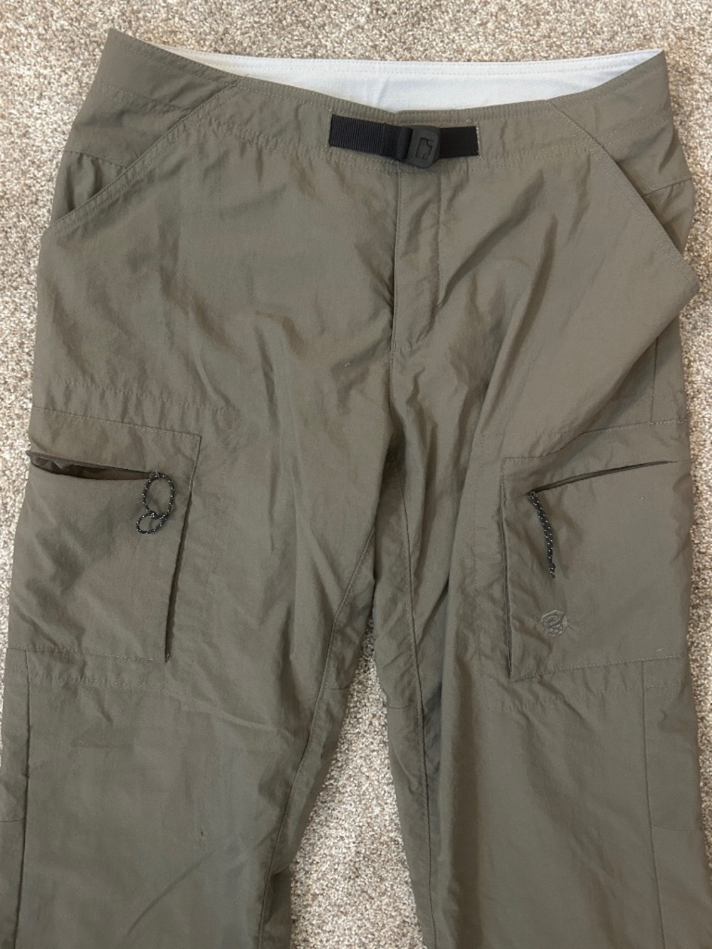 Mountain Hardwear Green Outdoor Hiking Camping Nylon Pants size 8 Regular - Picture 6 of 8